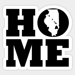 Illinois and Hawai'i HOME Roots by Hawaii Nei All Day Sticker